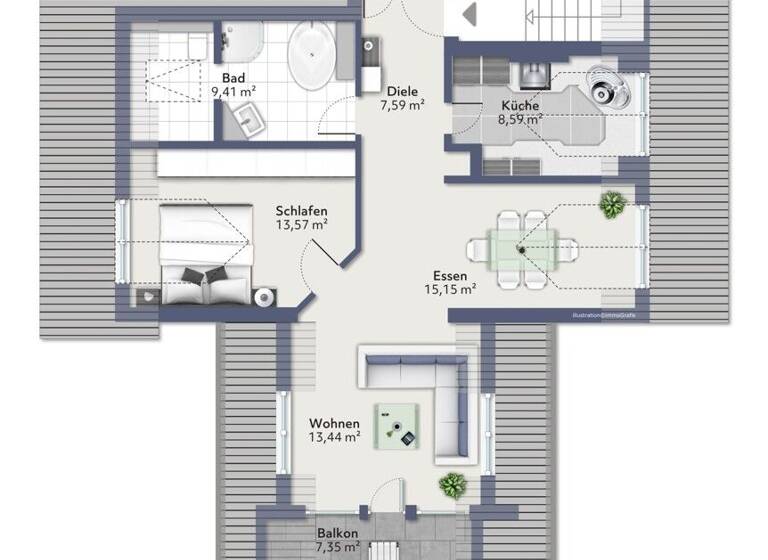 Wohnung zum Kauf 669.900 € 2 Zimmer 85,3 m² 2. Geschoss Unterhaching 82008
