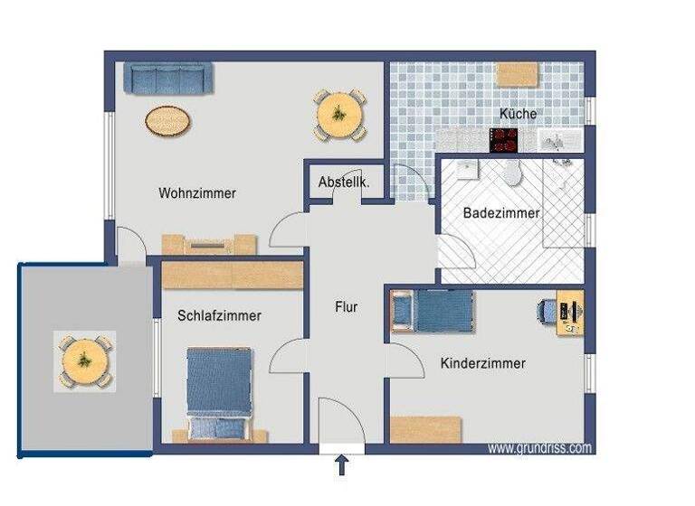 Wohnung zur Miete 691 € 3 Zimmer 72,2 m² 1. Geschoss frei ab 22.03.2026 Dodeshausweg 69 Dodesheide Osnabrück 49088