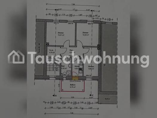 Wohnung zur Miete Tauschwohnung 855 € 3 Zimmer 55 m² 1. Geschoss Bockenheim Frankfurt am Main 60486