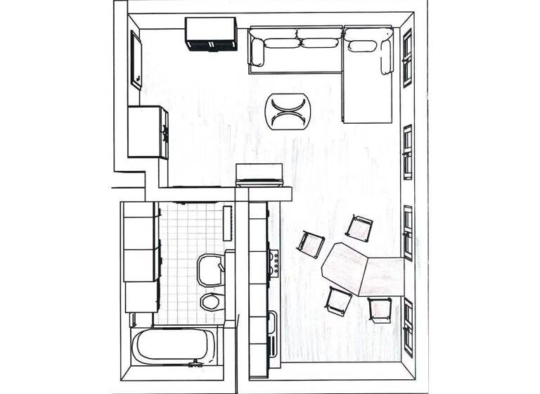 Studio zum Kauf 108.000 € 1 Zimmer 32,8 m² 1. Geschoss Bülowstraße 21 Volkmarsdorf Leipzig 04315