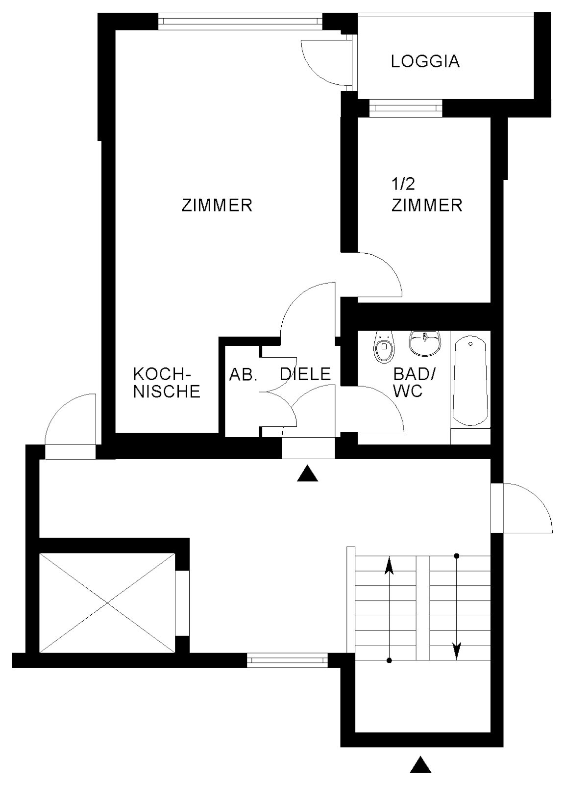 Wohnung zur Miete 344 € 2 Zimmer 41,8 m²<br/>Wohnfläche 2.<br/>Geschoss 01.03.2025<br/>Verfügbarkeit Eisenacher Str. 6 Westhagen Wolfsburg 38444