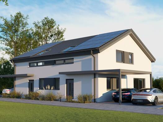 Doppelhaushälfte zum Kauf - Erstbezug 425.618 € 4 Zimmer 120 m² 319 m² Grundstück Steinsfurt Sinsheim 74889