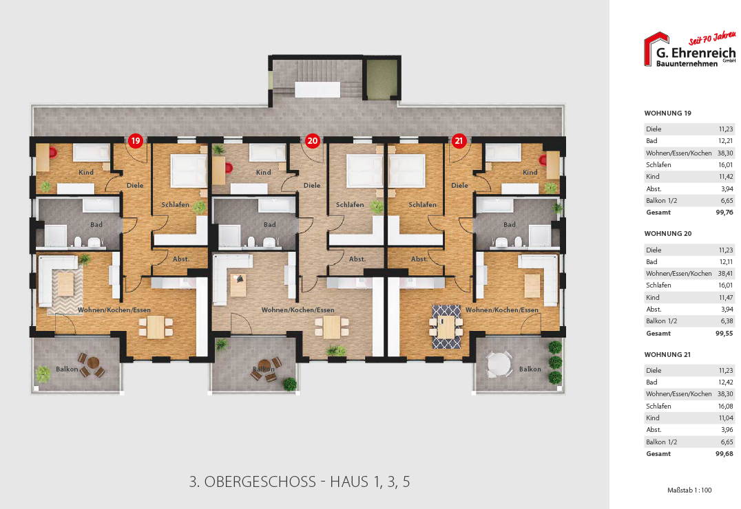 Penthouse zum Kauf provisionsfrei 499.000 € 3 Zimmer 99,6 m²<br/>Wohnfläche 3.<br/>Geschoss ab sofort<br/>Verfügbarkeit Dr.-Kurt-Schumacher-Straße 13a Burglengenfeld Burglengenfeld 93133