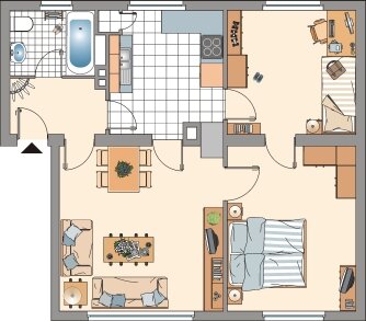 Wohnung zur Miete 579 € 3 Zimmer 58 m²<br/>Wohnfläche EG<br/>Geschoss Renoisstraße 1 Kessenich Bonn 53129