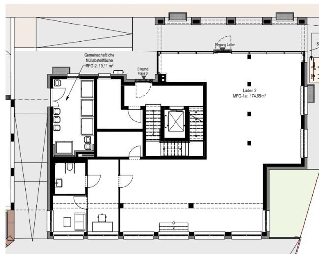 Ladenfläche zum Kauf provisionsfrei 174,7 m²<br/>Verkaufsfläche Sinzheimer Straße 9 Oos Baden-Baden 76532