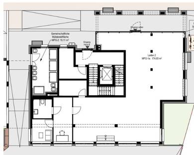 Ladenfläche zum Kauf - Neubau provisionsfrei 174,7 m² Verkaufsfläche Sinzheimer Straße 9 Oos Baden-Baden 76532