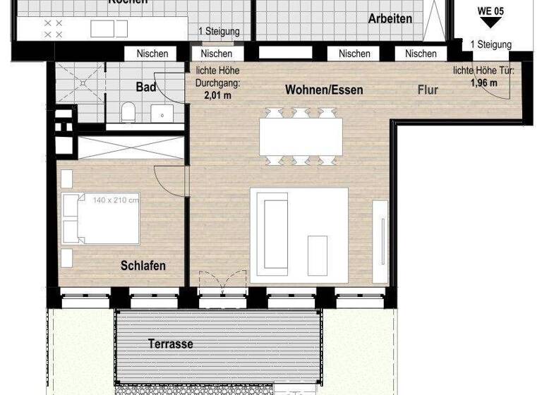 Wohnung zur Miete 1.266 € 3 Zimmer 90,4 m² EG Fischeln Krefeld 47807