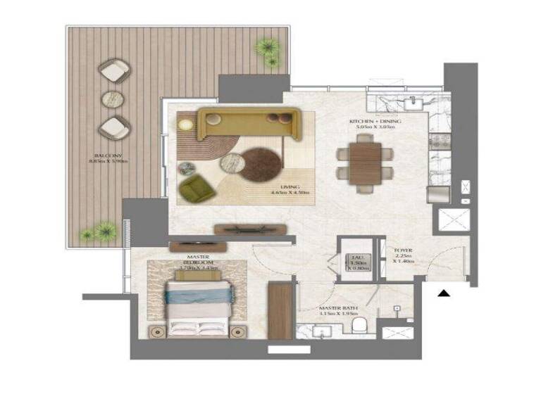 Wohnung zum Kauf - Erstbezug provisionsfrei 680.347 € 2 Zimmer 99,7 m² Dubai