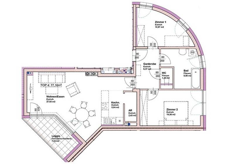 Wohnung zur Miete 773 € 77,2 m² Els 19/2/4 Albrechtsberg an der Großen Krems 3613