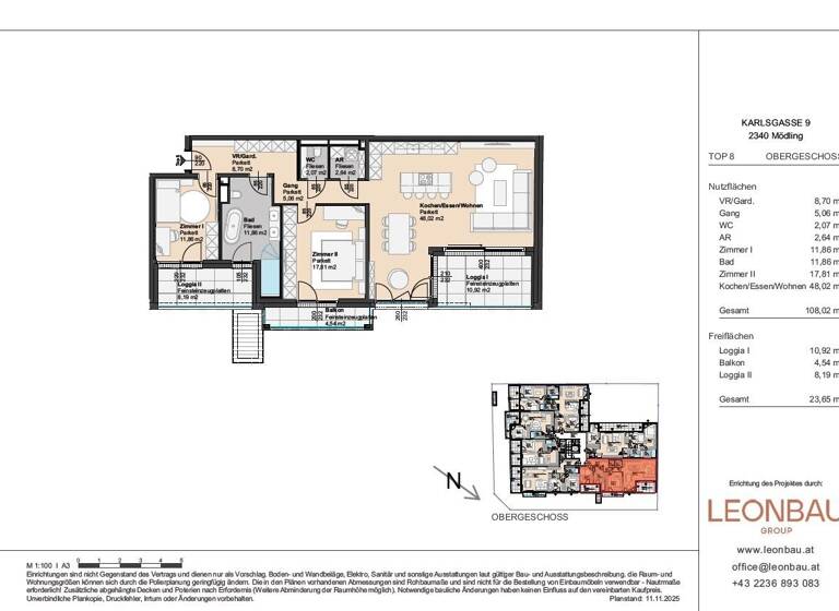 Wohnung zum Kauf 960.000 € 3 Zimmer 108,2 m² 1. Geschoss Mödling 2340