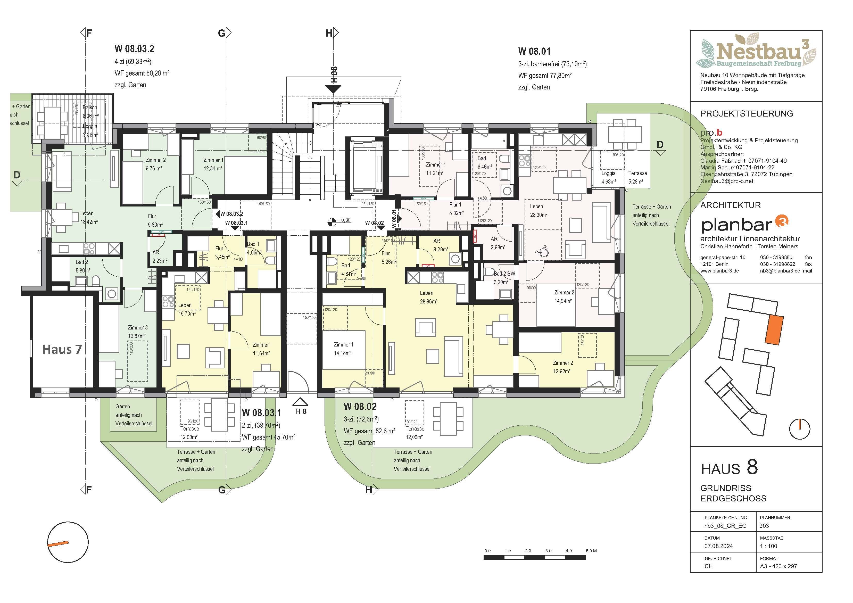 Terrassenwohnung zum Kauf provisionsfrei 250.000 € 2 Zimmer 45,7 m²<br/>Wohnfläche EG<br/>Geschoss ab sofort<br/>Verfügbarkeit Brühl - Güterbahnhof Freiburg im Breisgau 79106