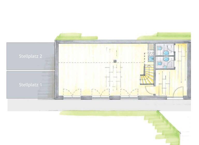 Atelier zur Miete provisionsfrei 10,32 € 2 Zimmer 125 m² Bürofläche West Landshut 84034