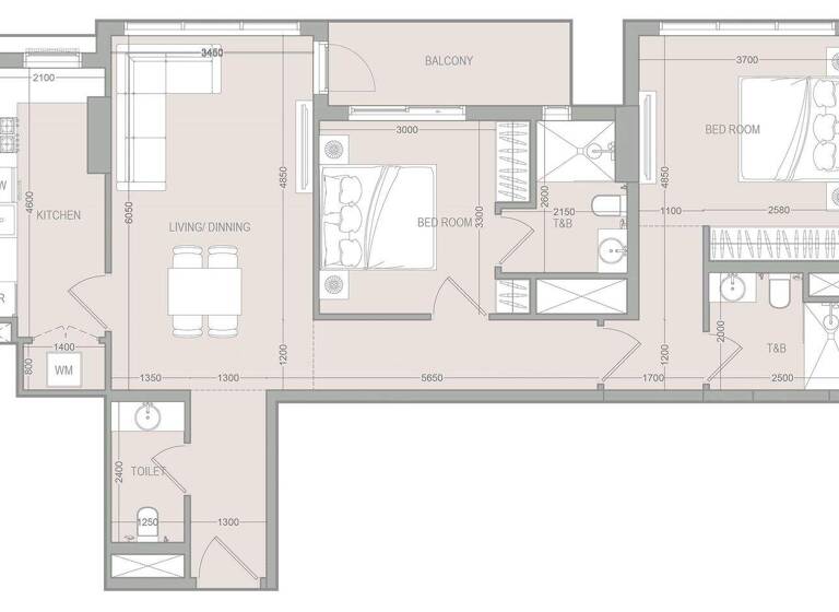 Wohnung zum Kauf provisionsfrei 642.895 € 3 Zimmer 99,3 m² Dubai 00000
