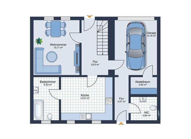 Reihenmittelhaus zum Kauf 65.000 € 5 Zimmer 91 m² 406 m² Grundstück Siersburg Rehlingen-Siersburg 66780