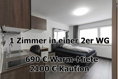 Wohnung zur Miete 490 € 1 Zimmer 20 m² 1. Geschoss frei ab sofort Blücherstr. 30A Nordstadt - Stadtviertel 081 Pforzheim 75177