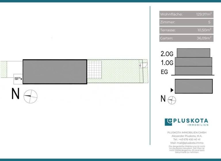 Reihenmittelhaus zum Kauf - Erstbezug provisionsfrei 726.700 € 5 Zimmer 130 m² Leopoldsdorf 2333
