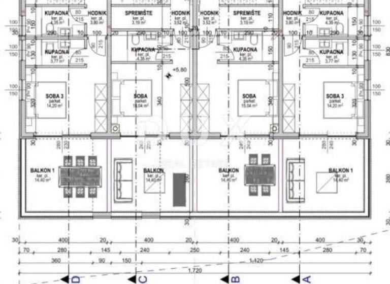 Wohnung zum Kauf 320.400 € 2 Zimmer 85 m² 2. Geschoss Povljana