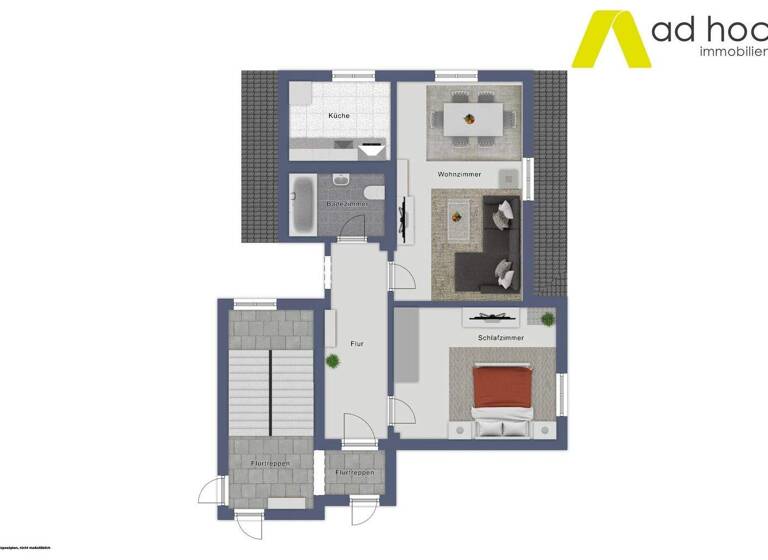 Wohnung zur Miete 360 € 2 Zimmer 50,9 m² 3. Geschoss Olga-Benario-Str. 1 Zeitz 06712