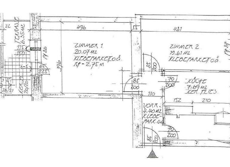 Wohnung zur Miete 456 € 2,5 Zimmer 51 m² EG frei ab 15.04.2026 Baden 2500