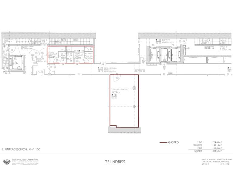 Restaurant zur Miete 12.500 € 247,2 m² Gastrofläche Mariahilfer Straße 36 Wien 1070