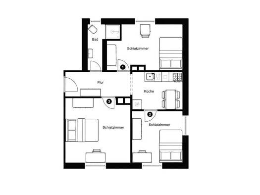 Studio zur Miete 535 € 1 Zimmer 28 m² 1. Geschoss frei ab 15.03.2026 Westerbachstraße 255 Sossenheim Frankfurt am Main 65936