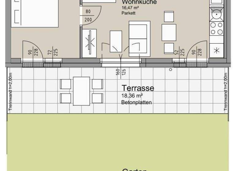 Wohnung zum Kauf - Erstbezug 334.800 € 2 Zimmer 41,4 m² 1. Geschoss Leystraße Wien 1200