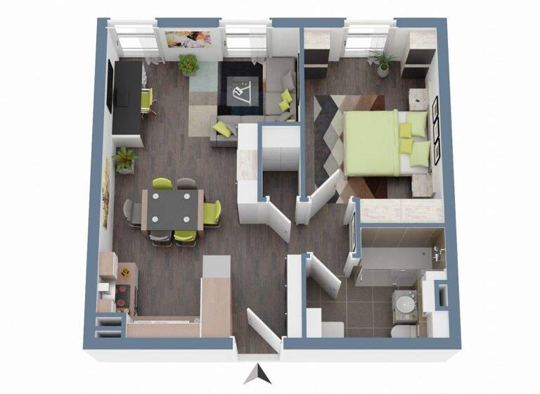 Wohnung zum Kauf - Erstbezug 210.820 € 2 Zimmer 50,8 m² 1. Geschoss Fürstenwalde 15517