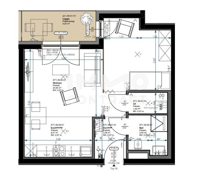 Wohnung zum Kauf 150.455 € 1 Zimmer 39,4 m²<br/>Wohnfläche 1.<br/>Geschoss Wiener Neustadt 2700