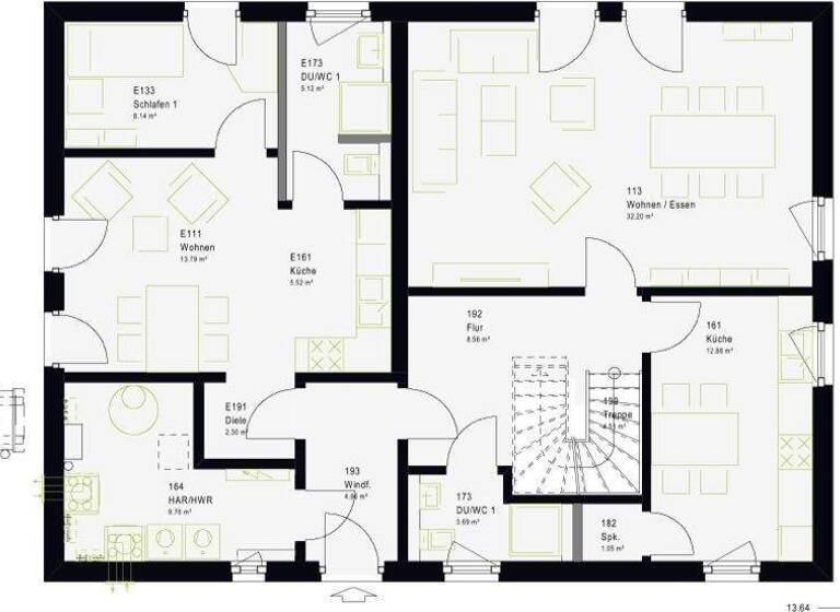 Mehrfamilienhaus zum Kauf provisionsfrei 531.270 € 8 Zimmer 203,6 m² 451 m² Grundstück Wilhelmsglück Michelbach an der Bilz 74544