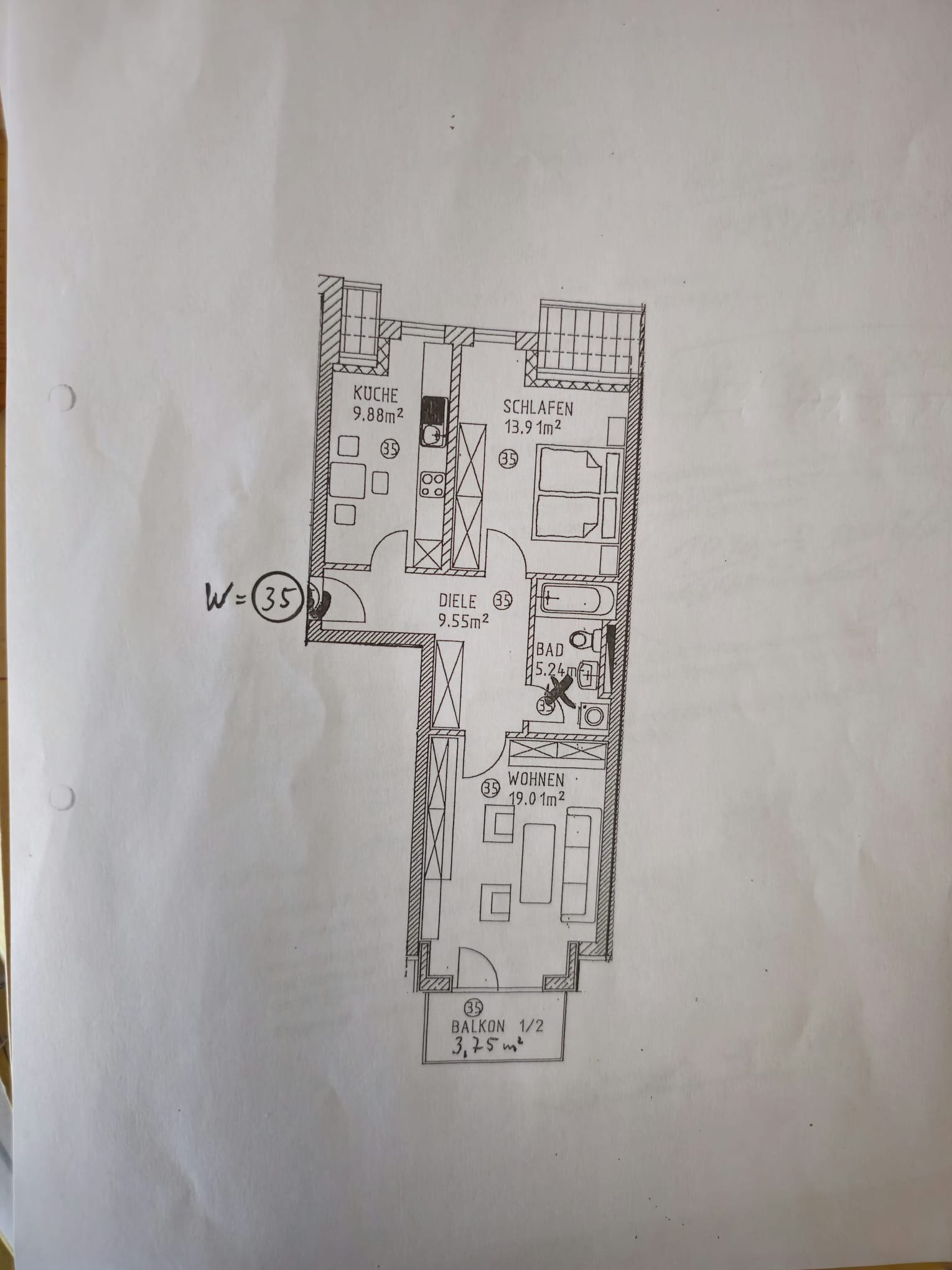 Wohnung zur Miete 530 € 2 Zimmer 57 m²<br/>Wohnfläche 2.<br/>Geschoss 01.03.2025<br/>Verfügbarkeit Töging Töging a.Inn 84513