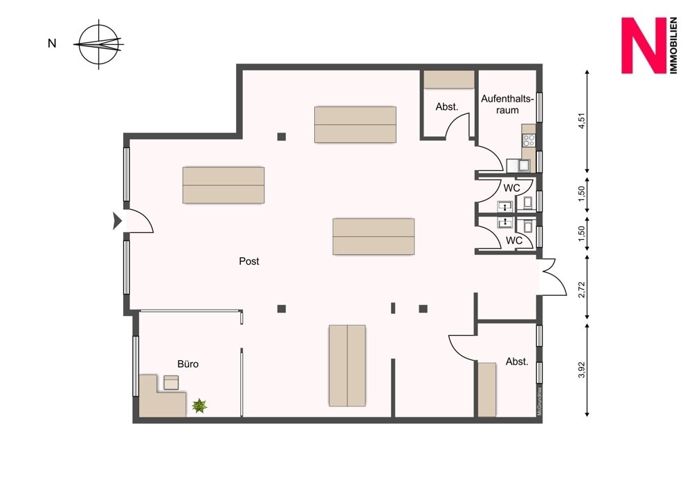 Ladenfläche zur Miete 750 € 180 m²<br/>Verkaufsfläche Neindorf Oschersleben (Bode) 39387