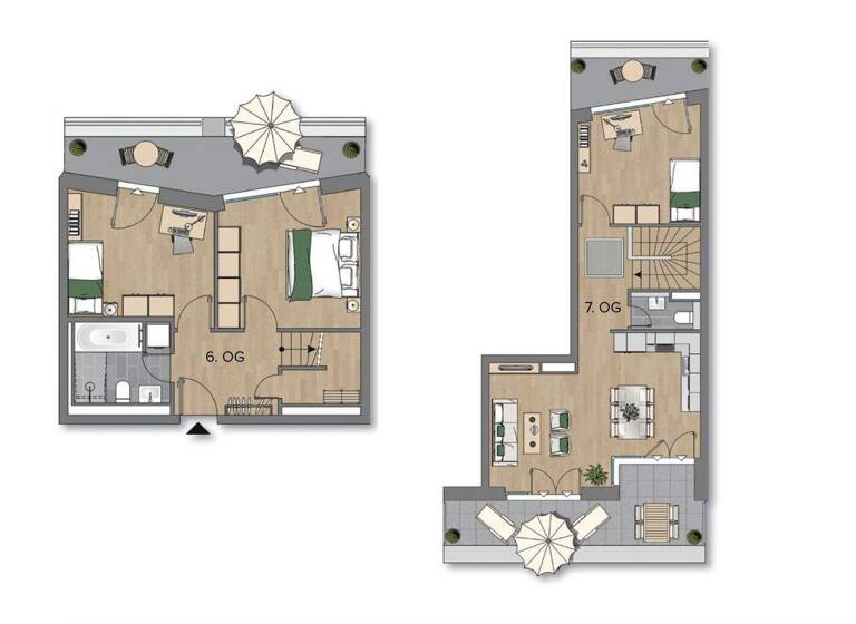 Maisonette zur Miete 1.530 € 4 Zimmer 99 m² 6. Geschoss frei ab 01.05.2026 Freiberger Straße 3 Wilsdruffer Vorstadt/Seevorstadt-West Dresden 01067