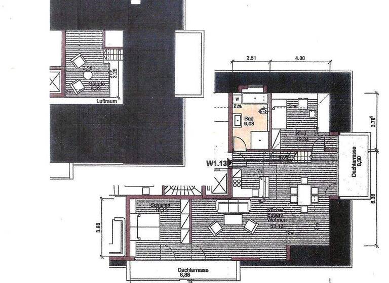 Penthouse zur Miete - Erstbezug 1.125 € 3 Zimmer 105 m² 4. Geschoss frei ab sofort Pfarrkirchenerstr 105a Eggenfelden 84307