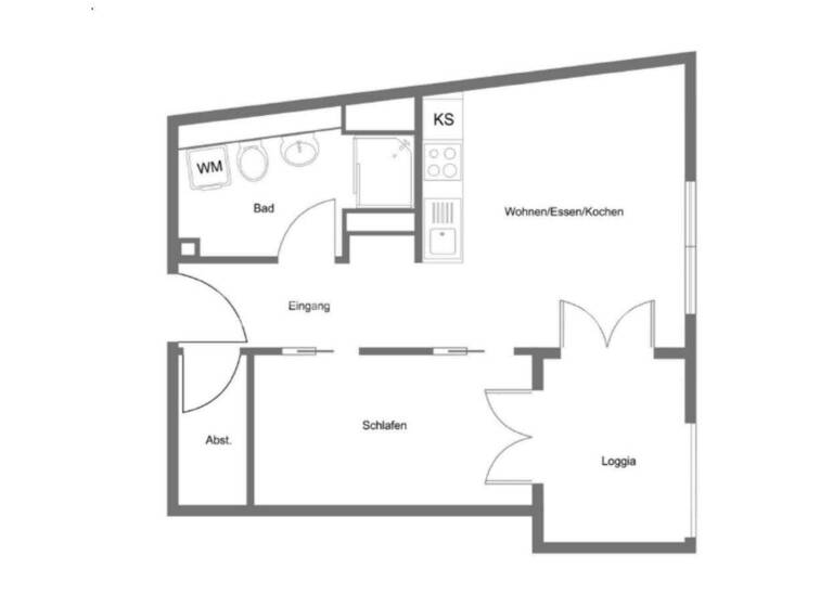 Studio zur Miete 1.150 € 1 Zimmer 39 m² Nordend-Ost Frankfurt 60316