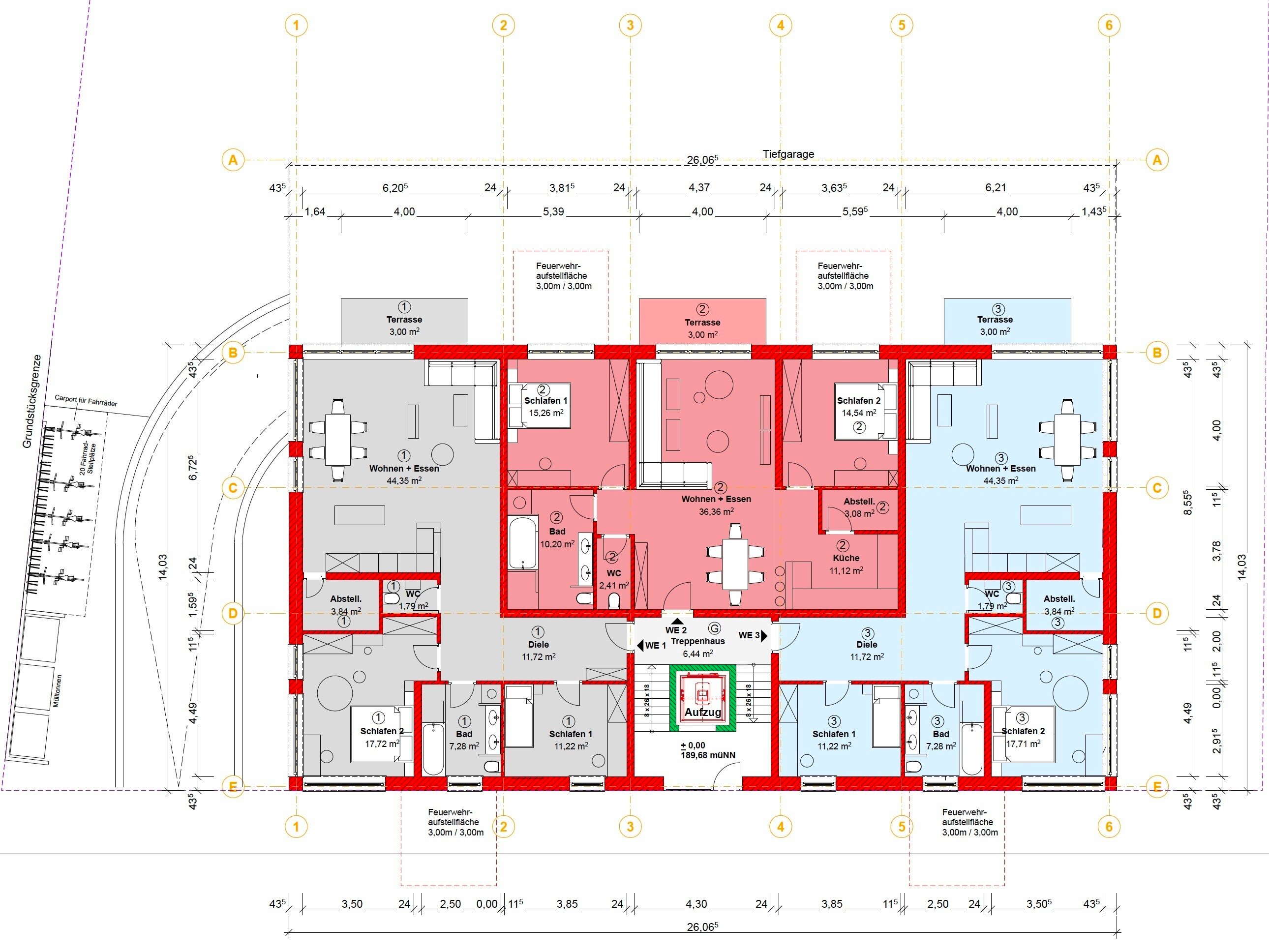 Wohnung zum Kauf provisionsfrei 534.823 € 3 Zimmer 100,9 m²<br/>Wohnfläche EG<br/>Geschoss 01.07.2025<br/>Verfügbarkeit Kernstadt - Nord Lahr/Schwarzwald 77933