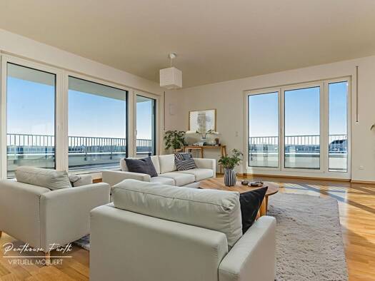 Penthouse zur Miete 2.600 € 3 Zimmer 155 m² Geschoss 5/6 frei ab 01.09.2026 Am Kavierlein 31 Nordstadt Fürth 90765
