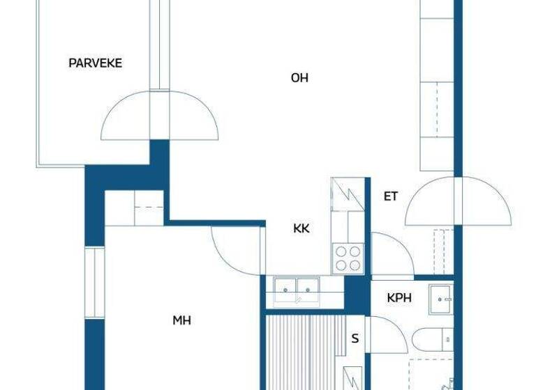 Studio zum Kauf 72.000 € 2 Zimmer 41 m² 3. Geschoss Hemmintie 10 Mäntsälä 04600