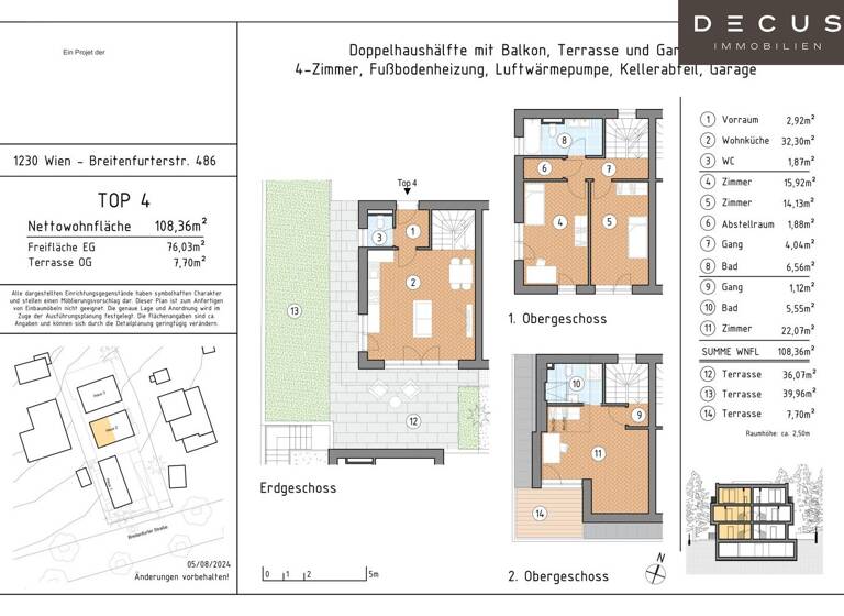 Doppelhaushälfte zum Kauf 798.000 € 4 Zimmer 108,4 m² Wien 1230