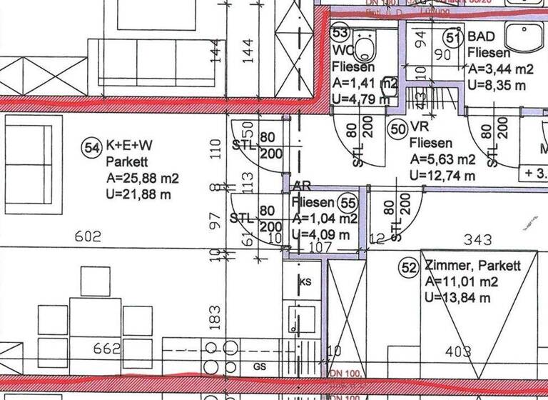 Wohnung zur Miete 437 € 2 Zimmer 48 m² 1. Geschoss frei ab 01.04.2026 Gleisdorf 8200