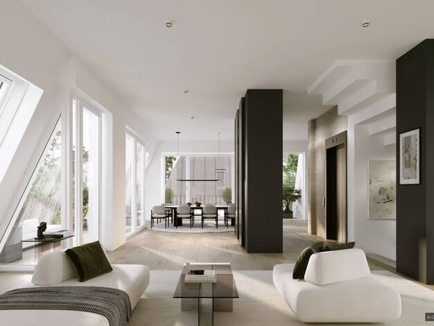Penthouse zum Kauf - Erstbezug provisionsfrei 7.695.000 € 5 Zimmer 239,9 m² 1. Geschoss Bogenhausen München 81925