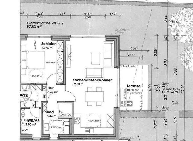 Wohnung zur Miete - Erstbezug 990 € 2 Zimmer 65 m² EG Weidenstraße 52 Bocholt 46395