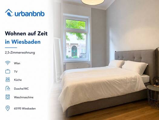 Wohnung zur Miete auf Zeit 1.490 € 2 Zimmer 56 m² frei ab 01.12.2026 Lothringer Straße Wiesbaden Nordost 65195