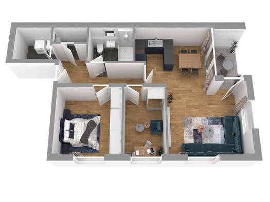 Wohnung zur Miete - Erstbezug 1.235 € 3 Zimmer 78 m² EG frei ab sofort Erlenbach 74235