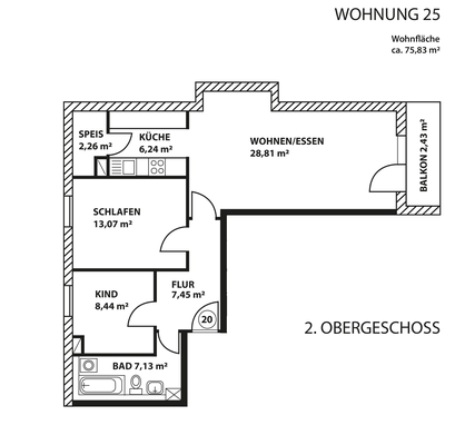 Wohnung zum Kauf provisionsfrei 200.000 € 3 Zimmer 75,8 m²<br/>Wohnfläche ab sofort<br/>Verfügbarkeit Ebersberger Straße Markt Schwaben 85570