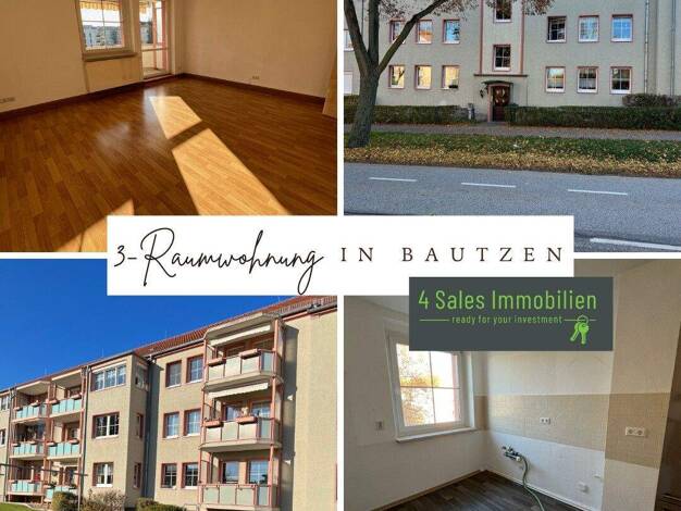 Wohnung zur Miete 505 € 3 Zimmer 67,3 m² 3. Geschoss Bautzen 02625