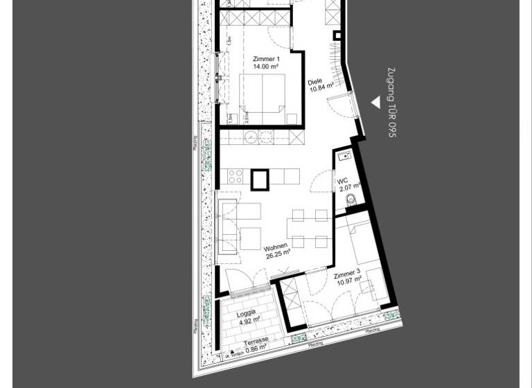 Wohnung zum Kauf - Erstbezug 549.900 € 4 Zimmer 80,6 m² 6. Geschoss Gudrunstraße Wien 1100
