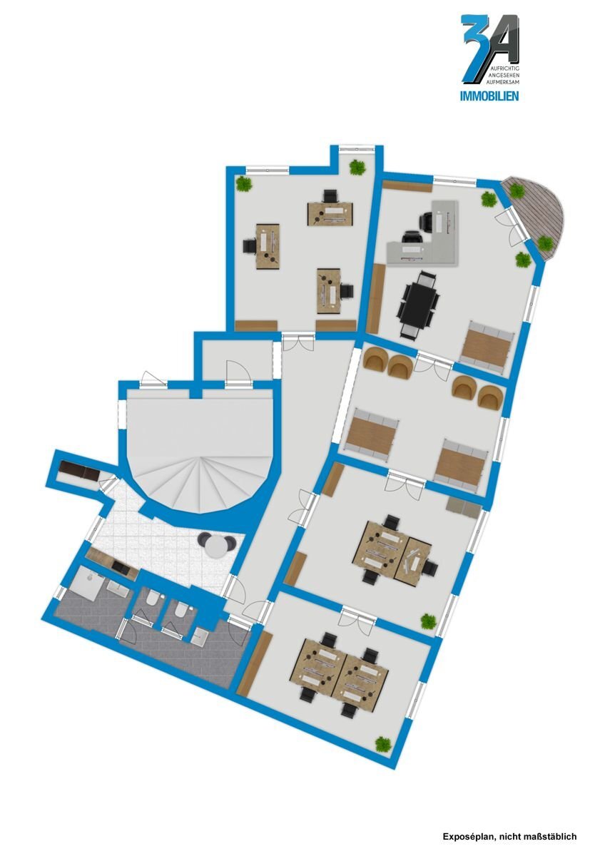 Bürofläche zur Miete 10,23 € 5 Zimmer 215 m²<br/>Bürofläche Universitätsring 6 Altstadt Halle 06108