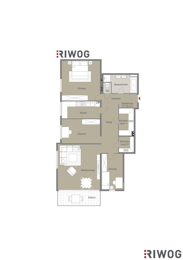 Terrassenwohnung zur Miete 1.989 € 4 Zimmer 108 m²<br/>Wohnfläche 1.<br/>Geschoss Wien 1130