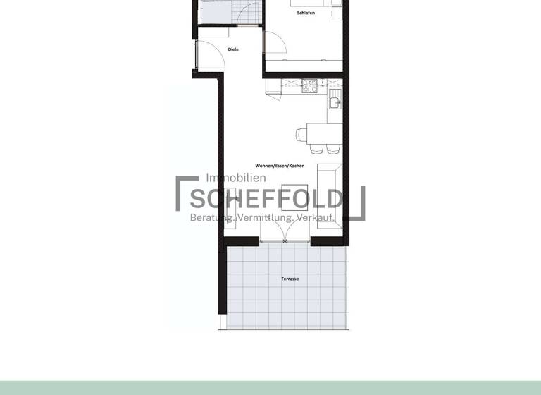 Wohnung zum Kauf - Erstbezug provisionsfrei 291.900 € 2,5 Zimmer 62,1 m² EG Edith-Stein-Straße 18 Laupheim 88471