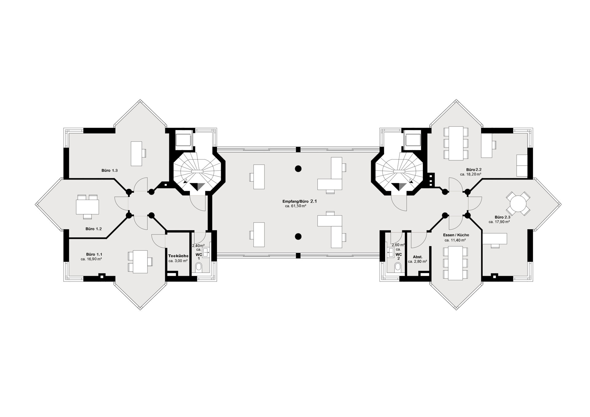 Bürogebäude zum Kauf 949.000 € 7 Zimmer 173,6 m²<br/>Bürofläche Äußerer Westen Regensburg 93049